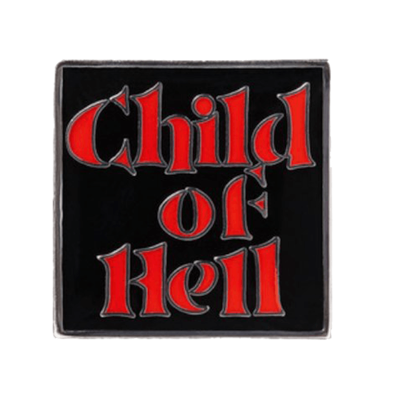 Supreme Child Of Hell Black Pin Silver