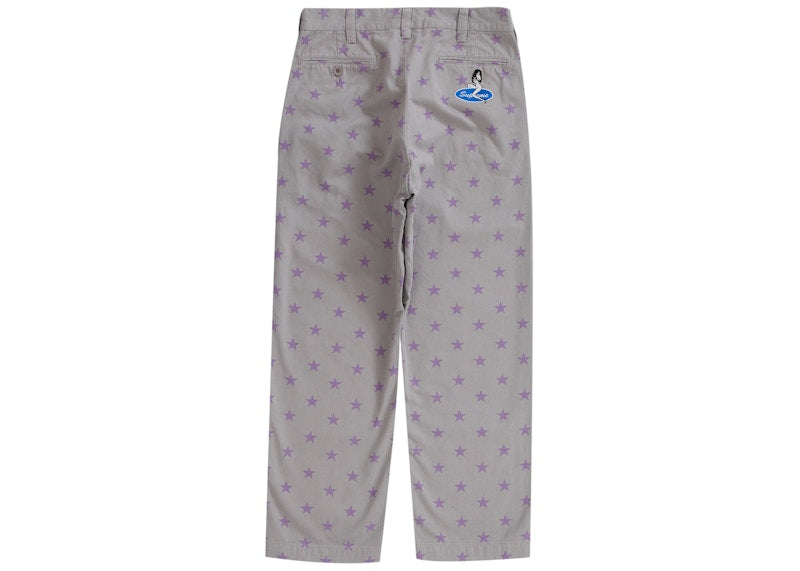 Supreme Chino Pant Grey Stars