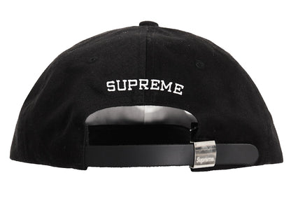 Supreme Chino Twill Gel S Logo 6-Panel Black