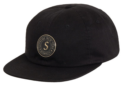 Supreme Chino Twill Gel S Logo 6-Panel Black