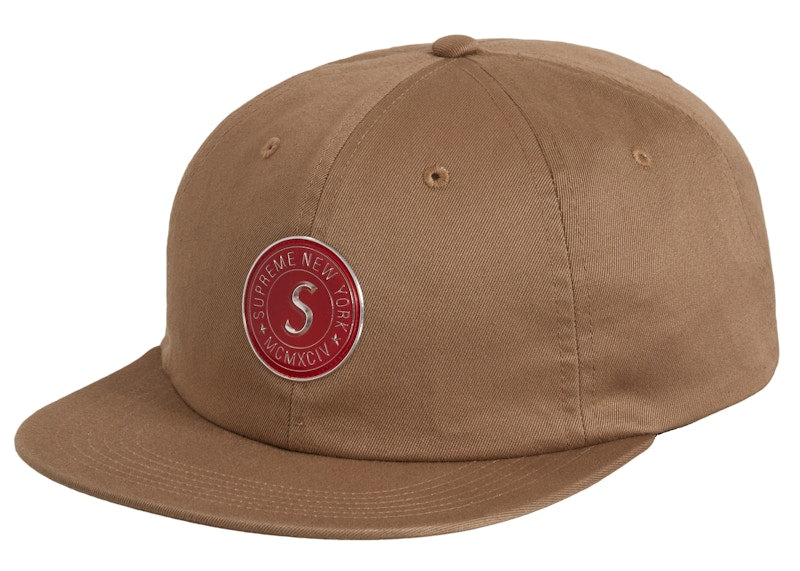 Supreme Chino Twill Gel S Logo 6-Panel Tan