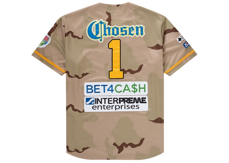 Supreme Chosen One Baseball Jersey Desert Camo