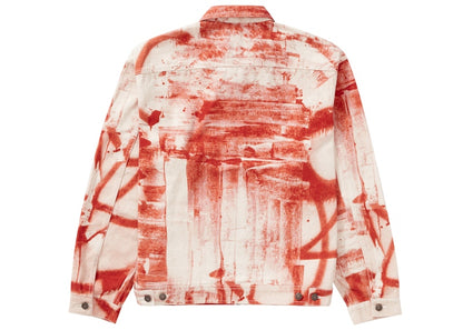 Supreme Christopher Wool Denim Work Jacket Red