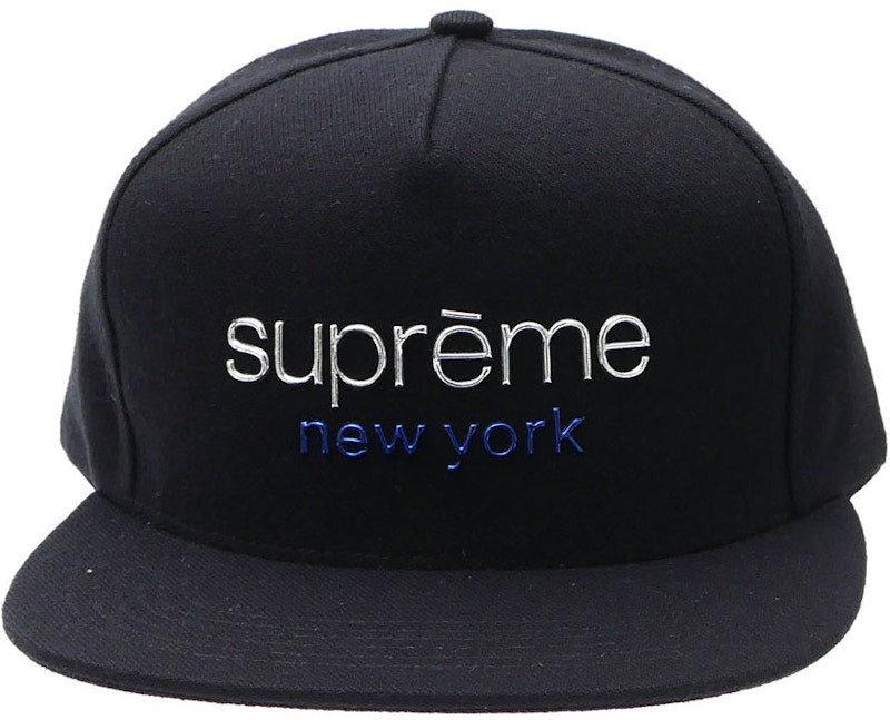Supreme Chrome Classic Logo 5 Panel Black