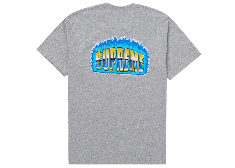 Supreme Chrome Tee Heather Grey