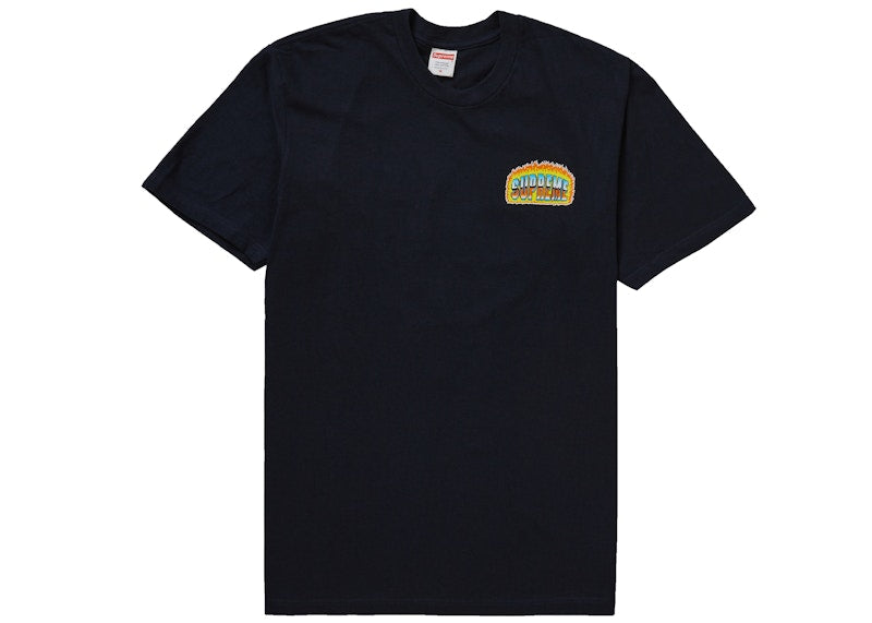 Supreme Chrome Tee Navy
