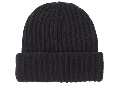 Supreme Chunky Rib Classic Logo Beanie Black