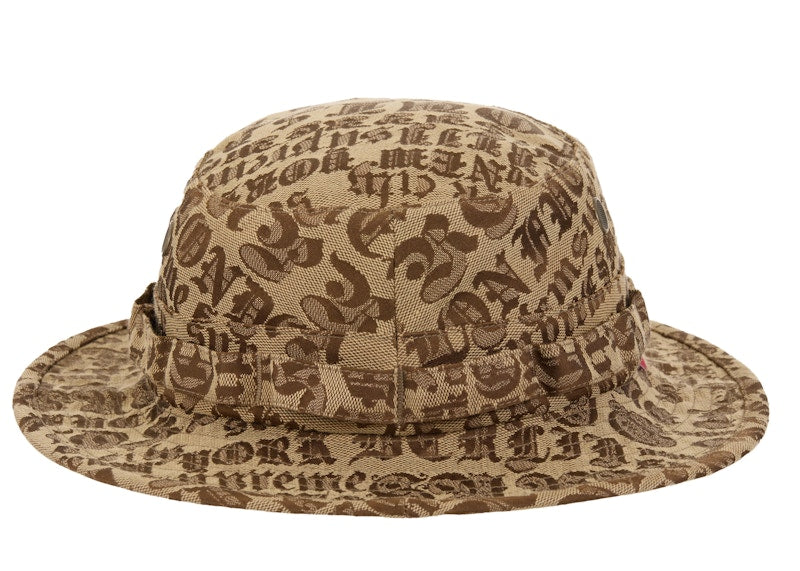 Supreme Supreme Cities Jacquard Boonie Hat Brown