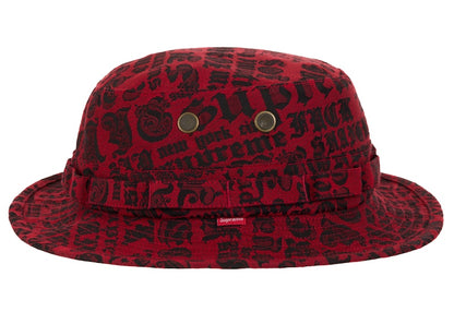 Supreme Supreme Cities Jacquard Boonie Hat Red