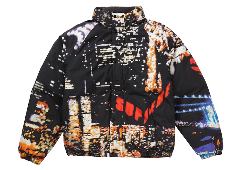 Supreme City Lights Puffy Jacket Black