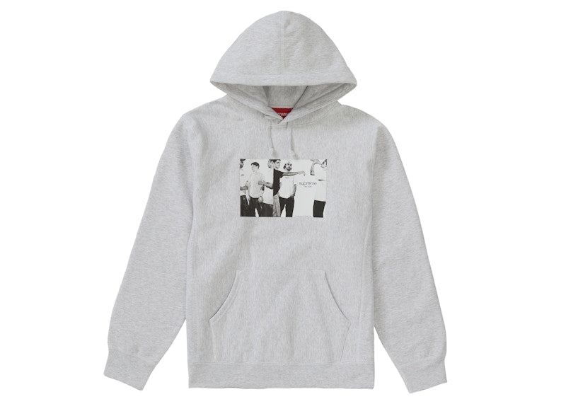 Supreme Classic Ad Hooded Sweatshirt Ash Grey
