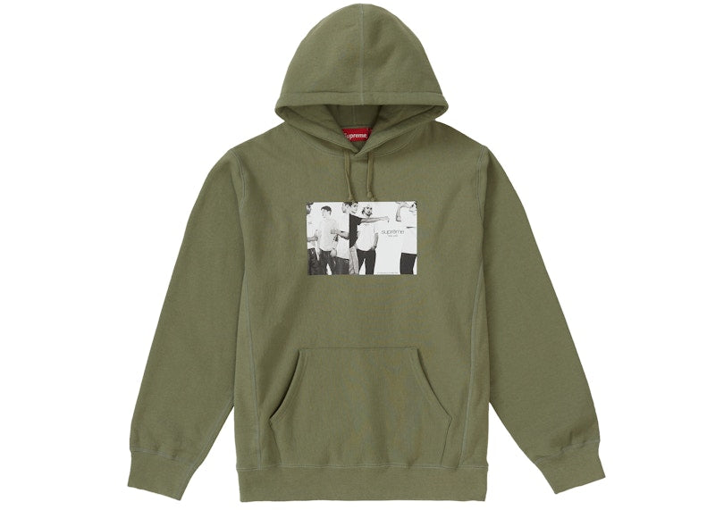 Supreme Classic Ad Hooded Sweatshirt Light Olive