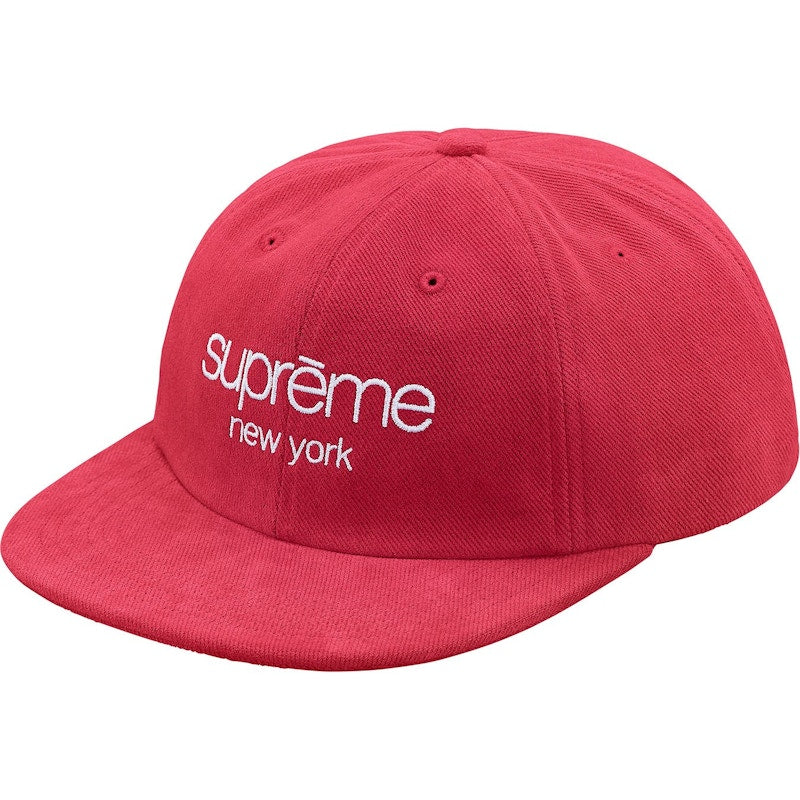 Supreme Classic Logo 6-Panel (SS18) Red