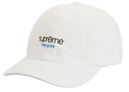 Supreme Classic Logo 6-Panel White