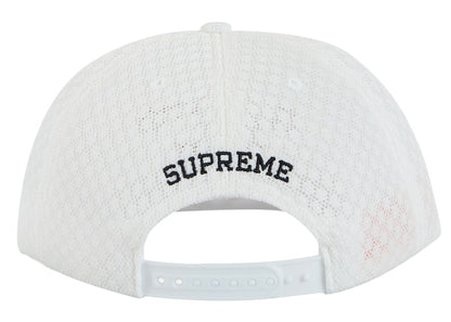 Supreme Classic Logo Air Mesh 6-Panel White