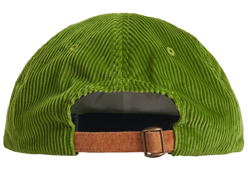 Supreme Classic Logo Corduroy 6-Panel Lime