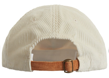 Supreme Classic Logo Corduroy 6-Panel OffWhite