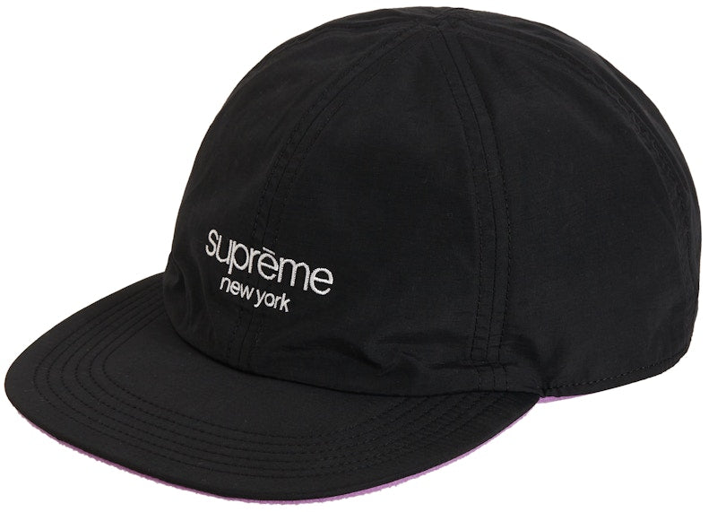 Supreme Classic Logo Reversible 6 Panel Black