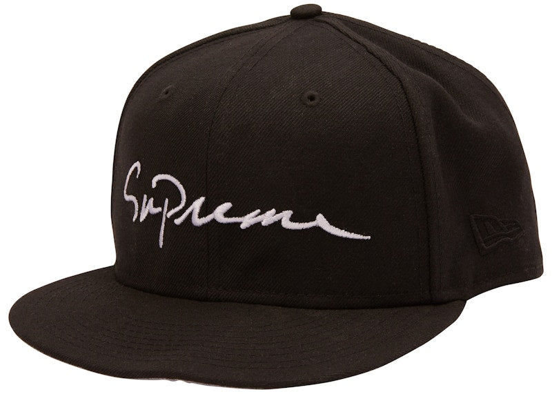 Supreme Classic Script New Era Cap Black