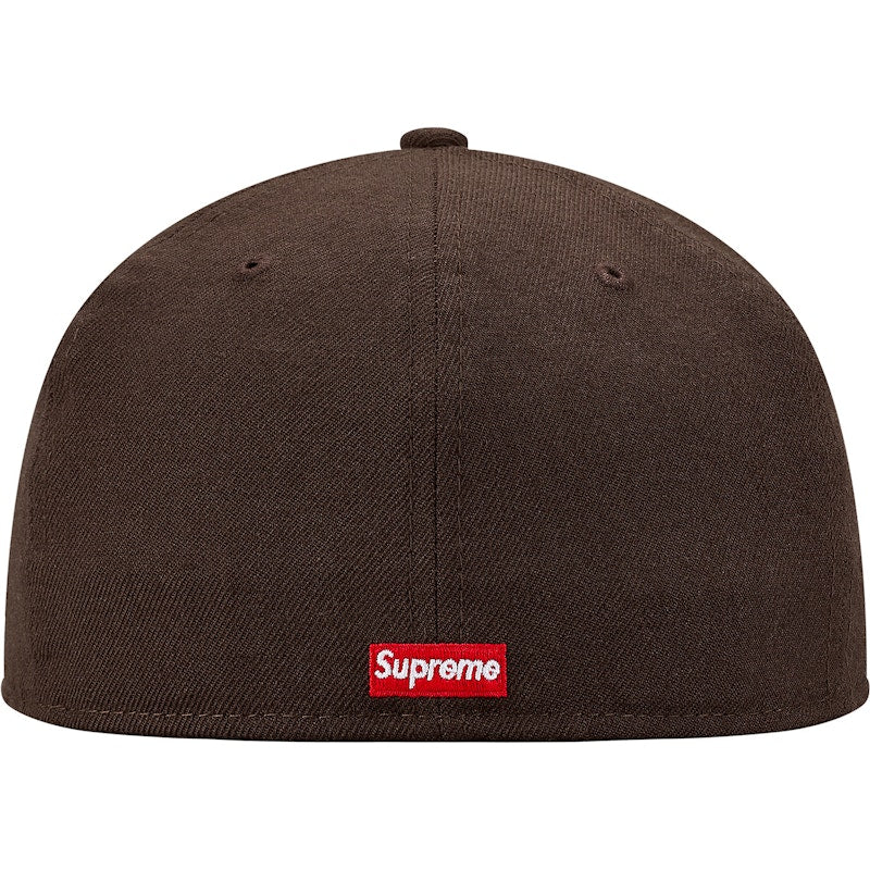 Supreme Classic Script New Era Cap Brown