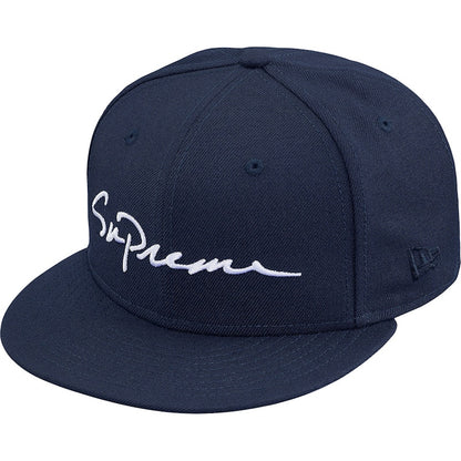 Supreme Classic Script New Era Cap Navy