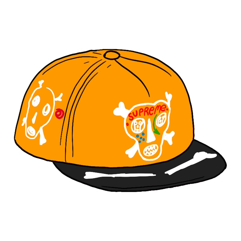 Supreme Clayton Patterson Skulls 5-Panel Orange