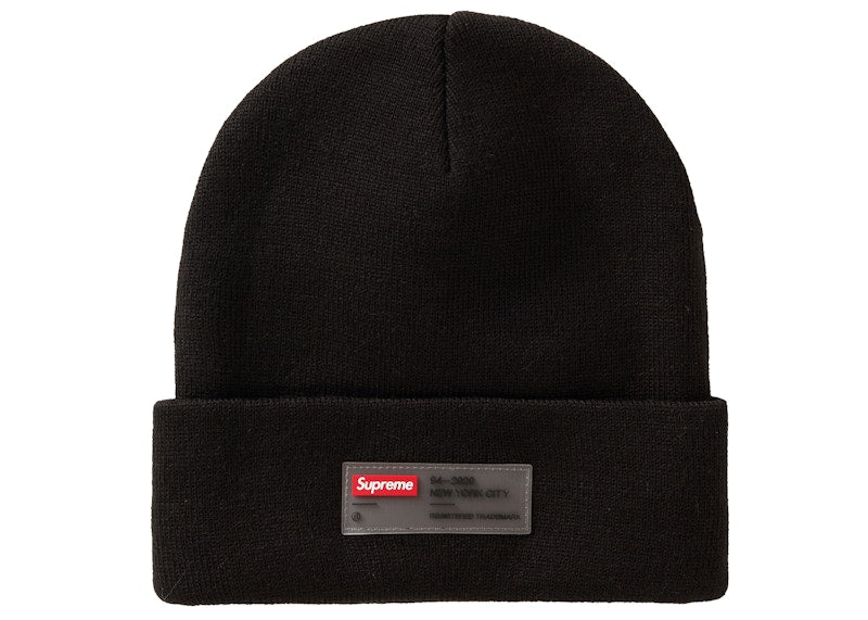 Supreme Clear Label Beanie Black