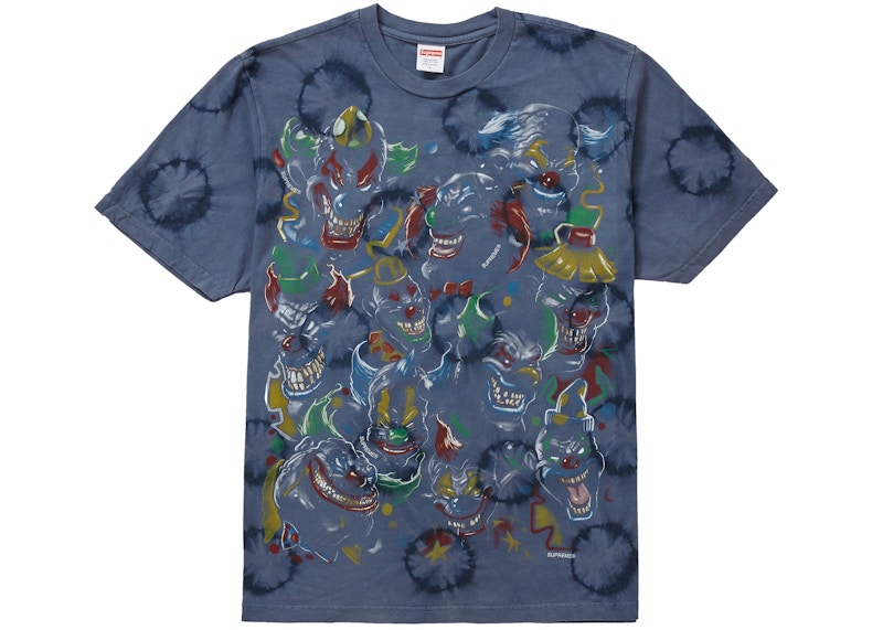 Supreme Clowns Tee Bleached Navy