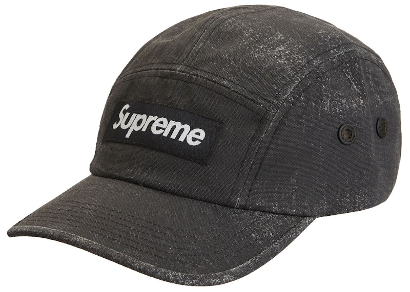 Supreme Coated Cordura Camp Cap Black