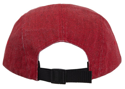 Supreme Coated Denim Camp Cap Red