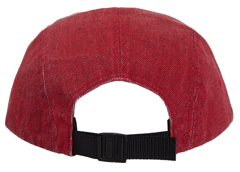 Supreme Coated Denim Camp Cap Red