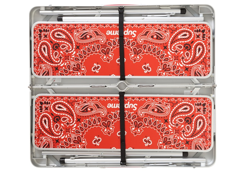 Supreme Coleman Folding Table Set Red