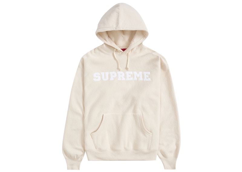 Supreme Collegiate Hooded Sweatshirt Natural