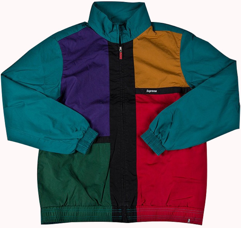 Supreme Color Blocked Track Jacket Dark Teal