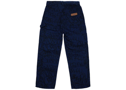 Supreme Comme des Garcons SHIRT Canvas Painter Pant Navy