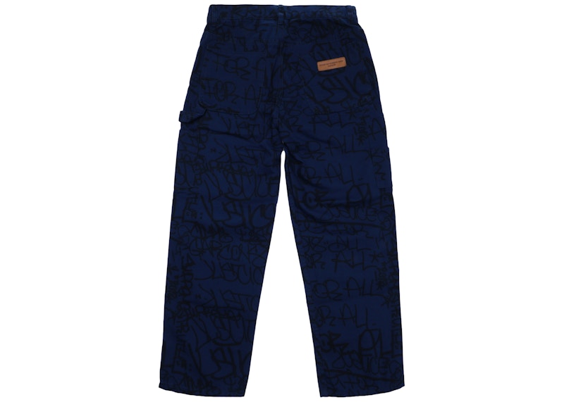 Supreme Comme des Garcons SHIRT Canvas Painter Pant Navy