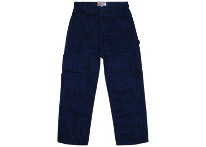 Supreme Comme des Garcons SHIRT Canvas Painter Pant Navy
