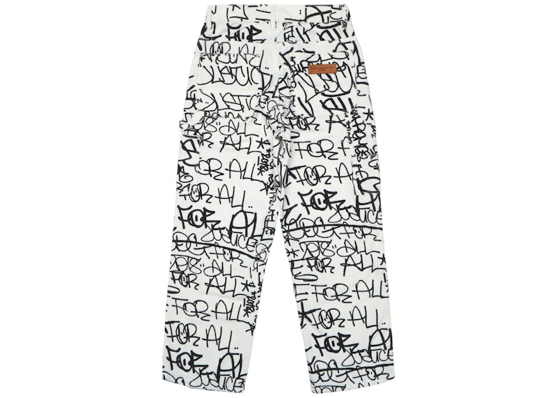 Supreme Comme des Garcons SHIRT Canvas Painter Pant White