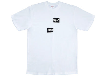 Supreme Comme des Garcons SHIRT Split Box Logo Tee White