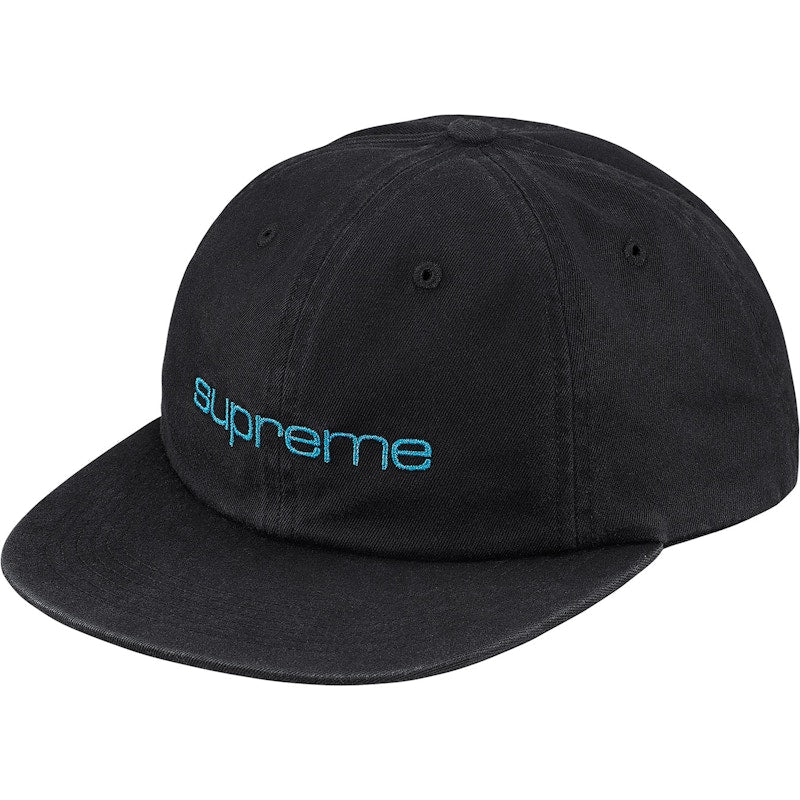 Supreme Compact Logo 6-Panel Black