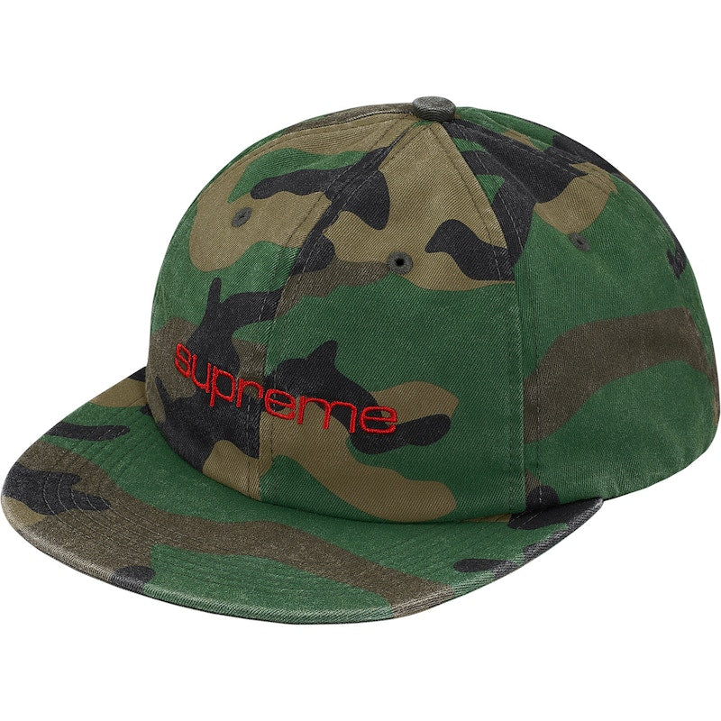Supreme Compact Logo 6-Panel Woodland Camo