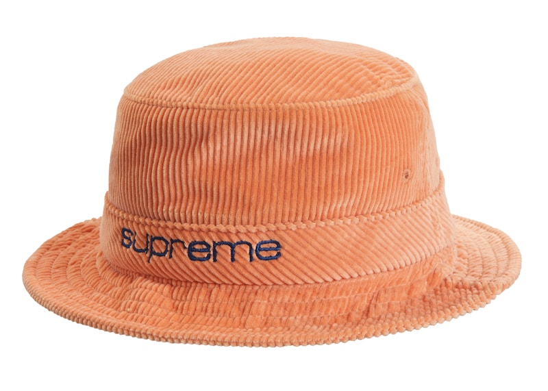 Supreme Compact Logo Corduroy Crusher Coral