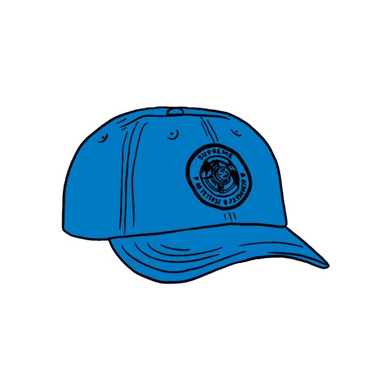 Supreme Compass 6-Panel Cyan
