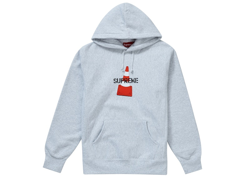 Supreme Cone Hooded Sweatshirt Ash Grey