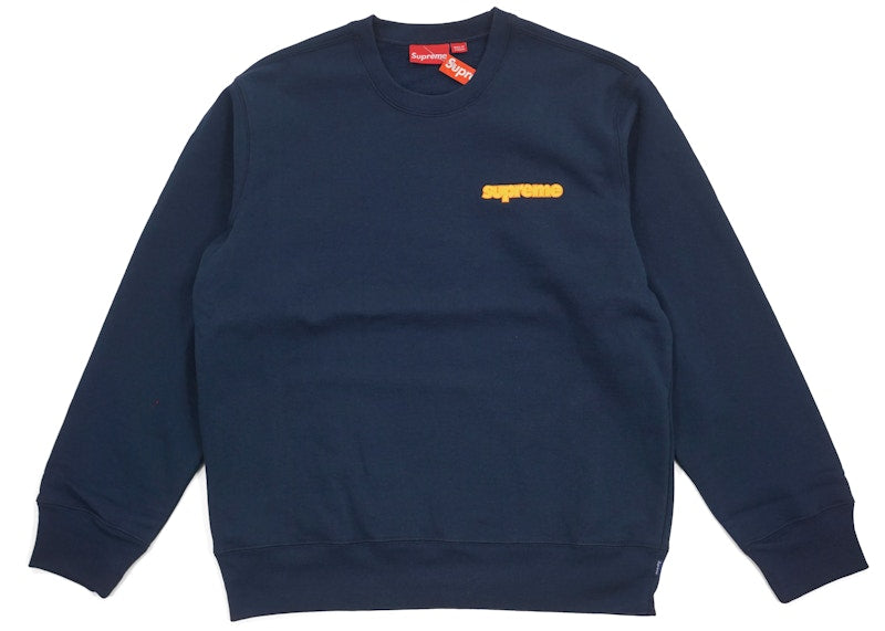 Supreme Connect Crewneck Sweatshirt Navy