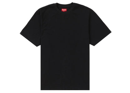 Supreme Contrast Appliqué S/S Top Black