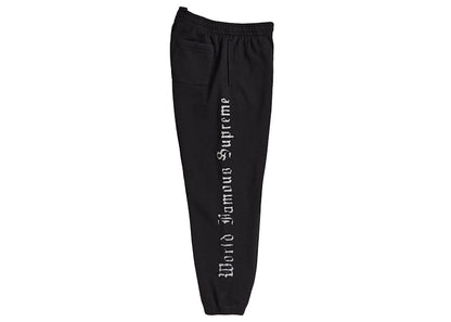 Supreme Contrast Cutout Sweatpant Black