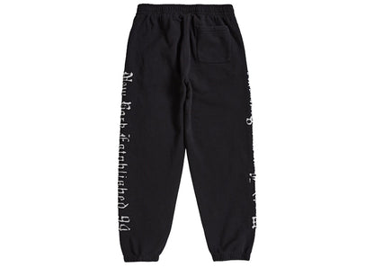 Supreme Contrast Cutout Sweatpant Black