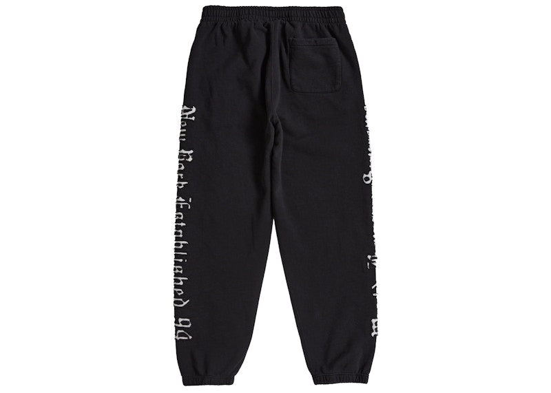 Supreme Contrast Cutout Sweatpant Black