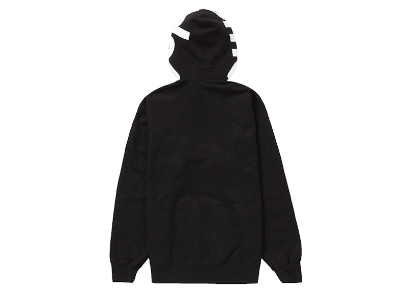 Supreme Contrast Hooded Sweatshirt Black